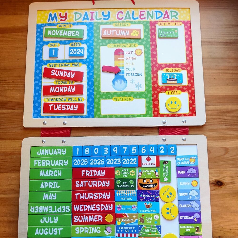 🎁 4/40$ Melissa & Doug  Magnetic Calendar